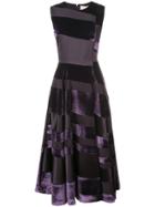 Roksanda Striped Midi Dress - Purple