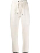 Kenzo Ribbed Panels Track Trousers - White
