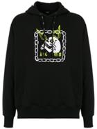 Àlg Printed Hoddie - Black