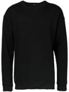 Bassike Curved Sweatshirt, Men's, Size: Medium, Black, Cotton