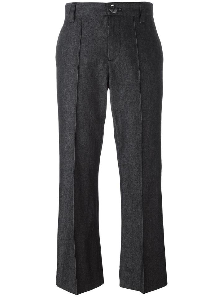 Marc Jacobs Cropped 'bowie' Trousers, Women's, Size: 6, Black, Cotton/polyester