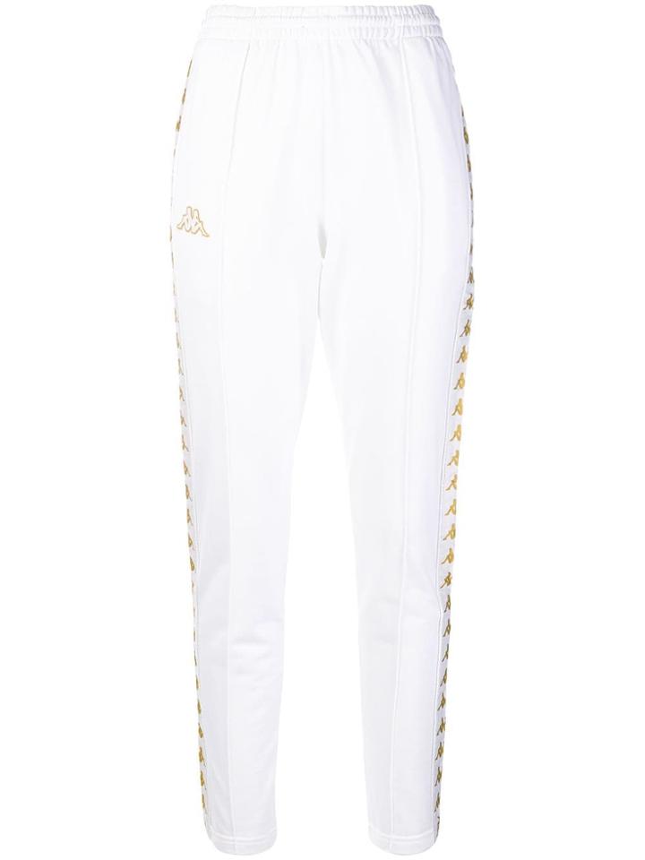Kappa Astria Snap Track Pants - White