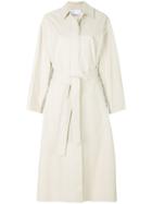 Paco Rabanne Metallic Detail Trench - Nude & Neutrals