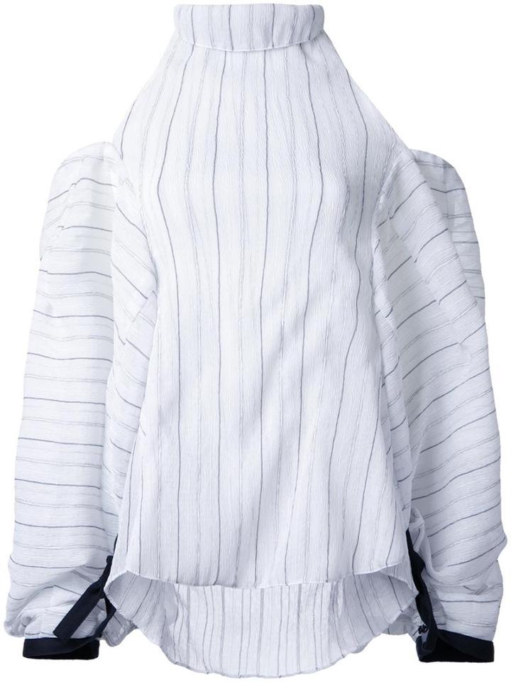 Christopher Esber 'salvador Halter' Blouse, Women's, Size: 8, White, Polyester