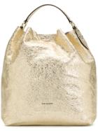 Twin-set Mirrored Crackle Tote Bag - Metallic