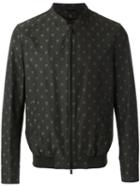 Fendi Embroidered Bomber Jacket, Men's, Size: 50, Green, Cotton