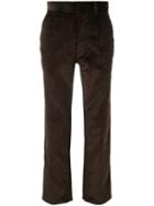 Ami Paris Straight Fit Trousers - Brown