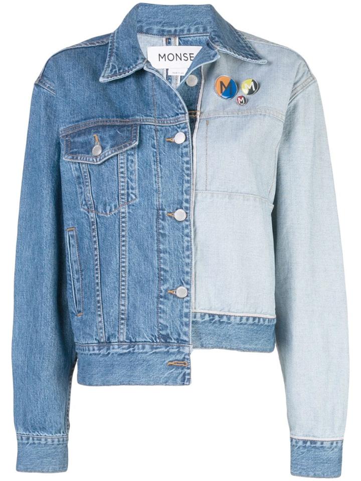 Monse Two-tone Denim Jacket - Blue
