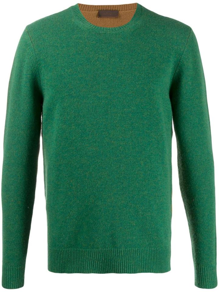 Altea Gauge 7 Two Tone Jumper - Green