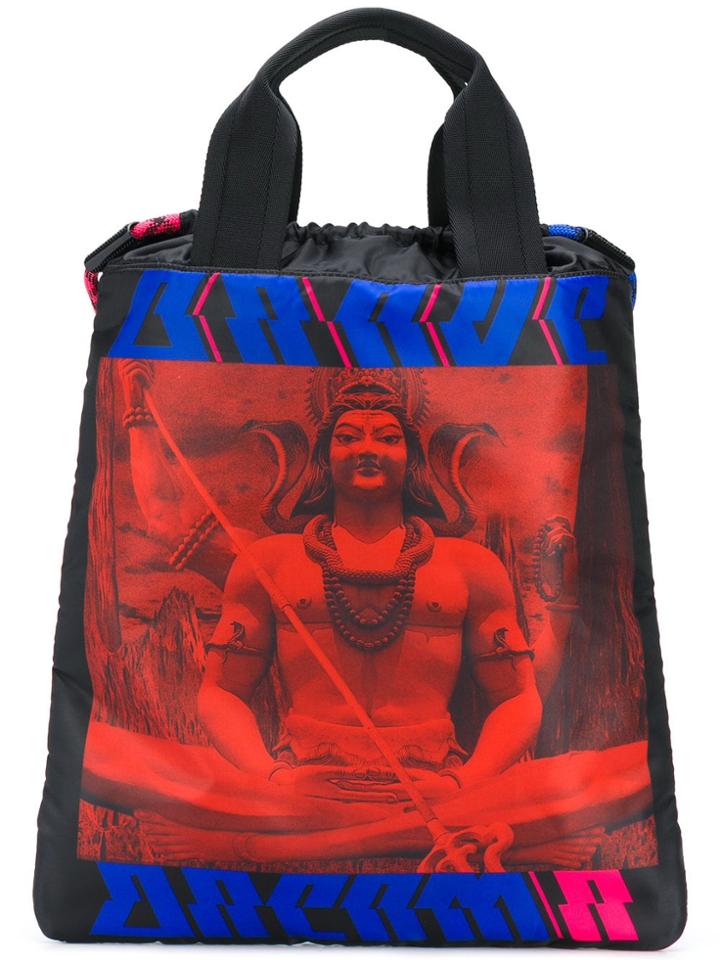 Diesel Printed Tote Backpack - Red