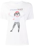 Unfortunate Portrait 'french Kiss' T-shirt, Women's, Size: Xl, White, Cotton