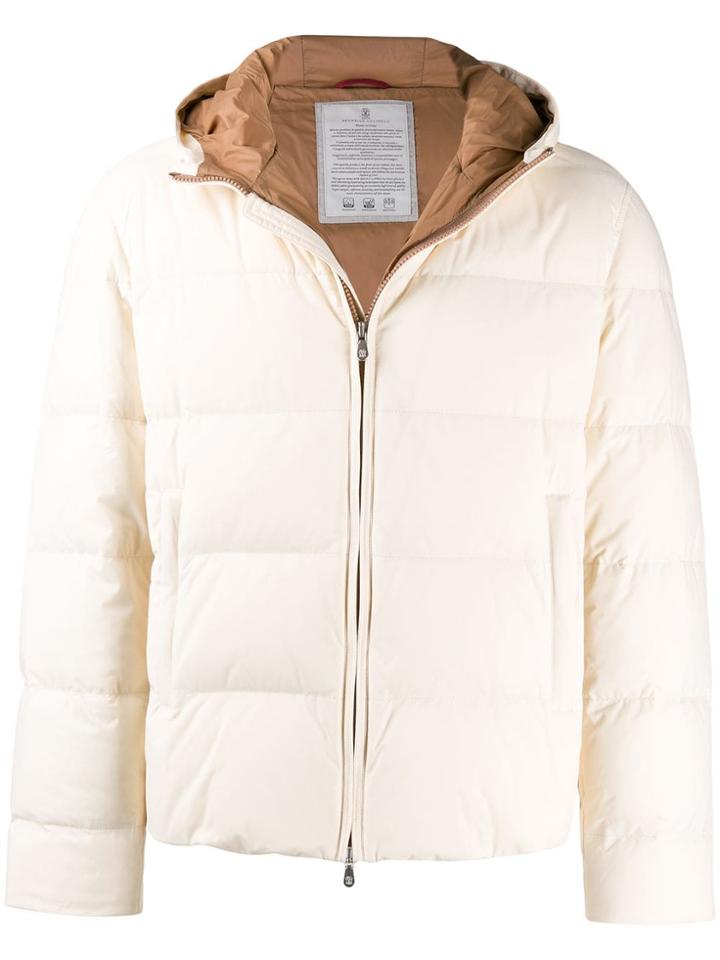 Brunello Cucinelli Shell Puffer Jacket - Neutrals