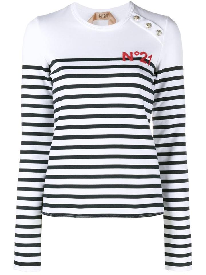 No21 Striped Long Sleeve Jumper