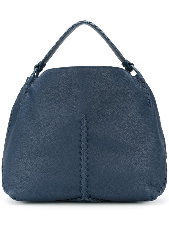 Bottega Veneta Woven Detail Tote - Blue