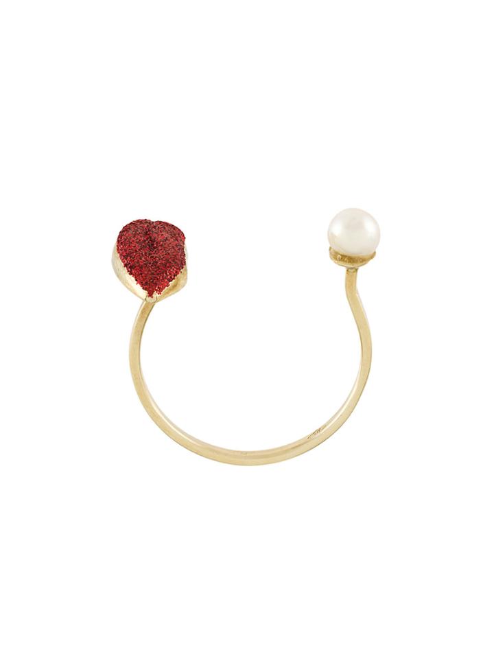 Delfina Delettrez Lips Piercing Ring - Metallic
