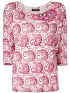 Twin-set Paisley Print Sweater - Pink