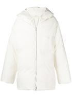 Jil Sander Hooded Padded Coat - White