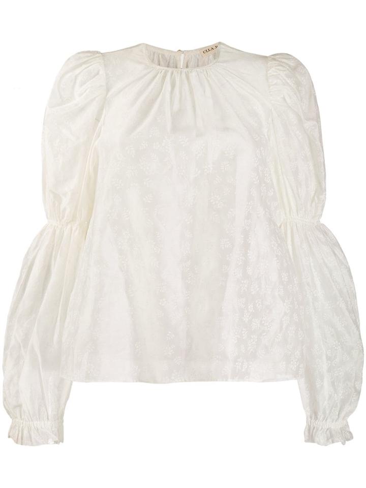 Ulla Johnson Floral Long-sleeve Blouse - White