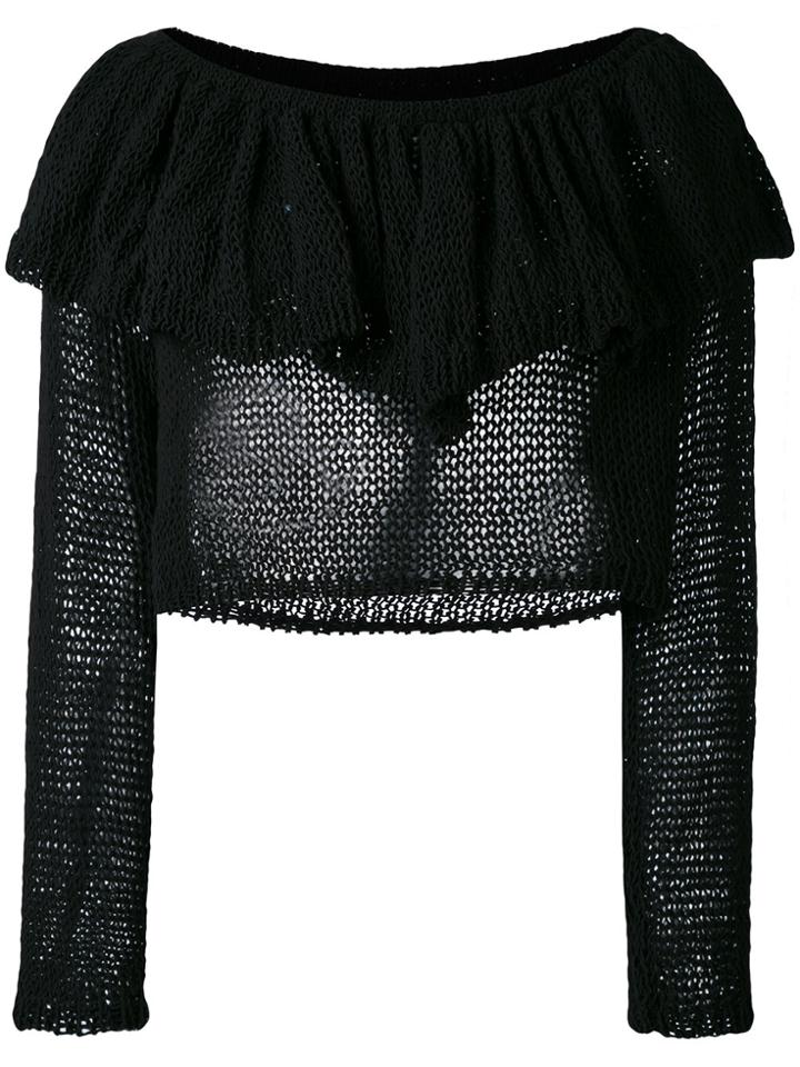 Philosophy Di Lorenzo Serafini Cold-shoulder Asymmetric Dress - Black