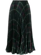 Polo Ralph Lauren Pleated Tartan-print Dress - Green