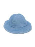 Chloé Kids - Denim Hat - Kids - Cotton - 46 Cm, Blue