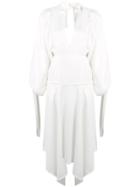 Self-portrait Tie Waist Dress - White