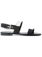 Giuseppe Zanotti Design Zak Double Bar Sandals - Black