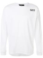Geo Logo Sweater - White