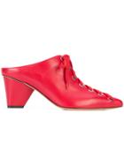 Derek Lam Nova Lace-up Slide - Red