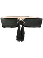 Balmain Tassel Detail Belt, Women's, Size: Small, Black, Leather