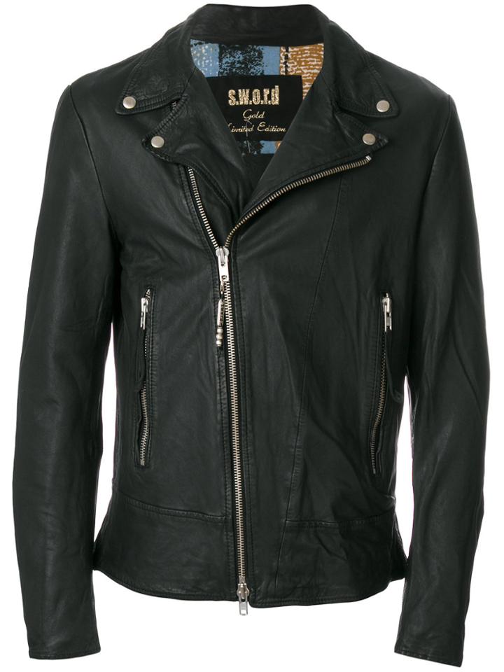 S.w.o.r.d 6.6.44 Classic Biker Jacket - Black