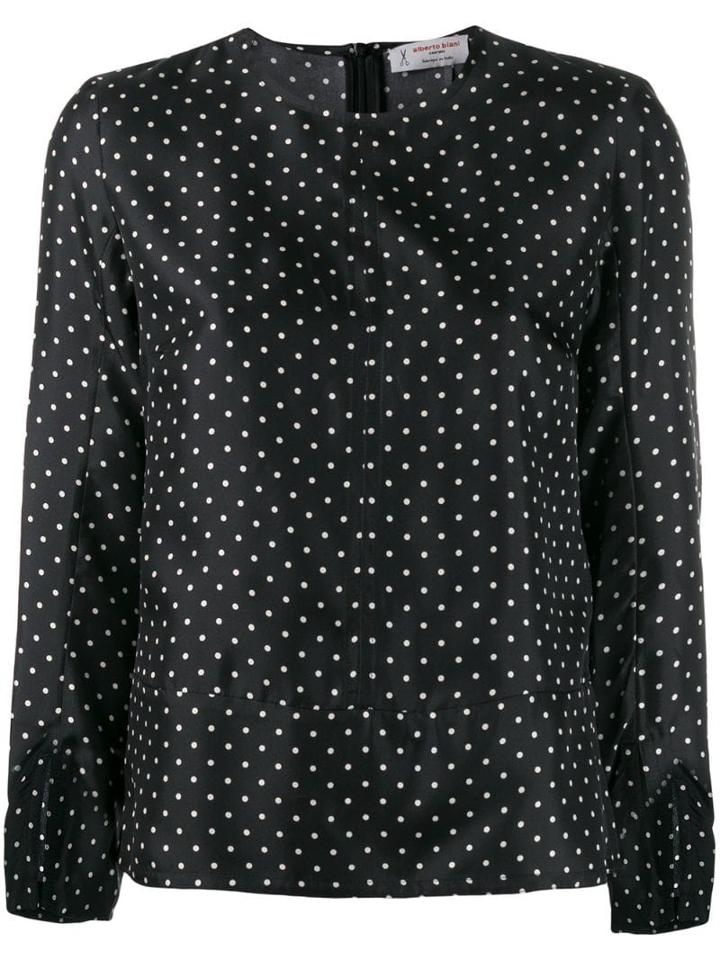 Alberto Biani Polka Dot Silk - Black