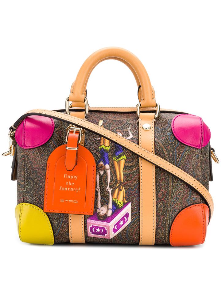 Etro Printed Medium Paisley Handbag - Multicolour
