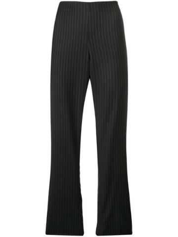 Romeo Gigli Pre-owned Pinstriped Trousers - Grey
