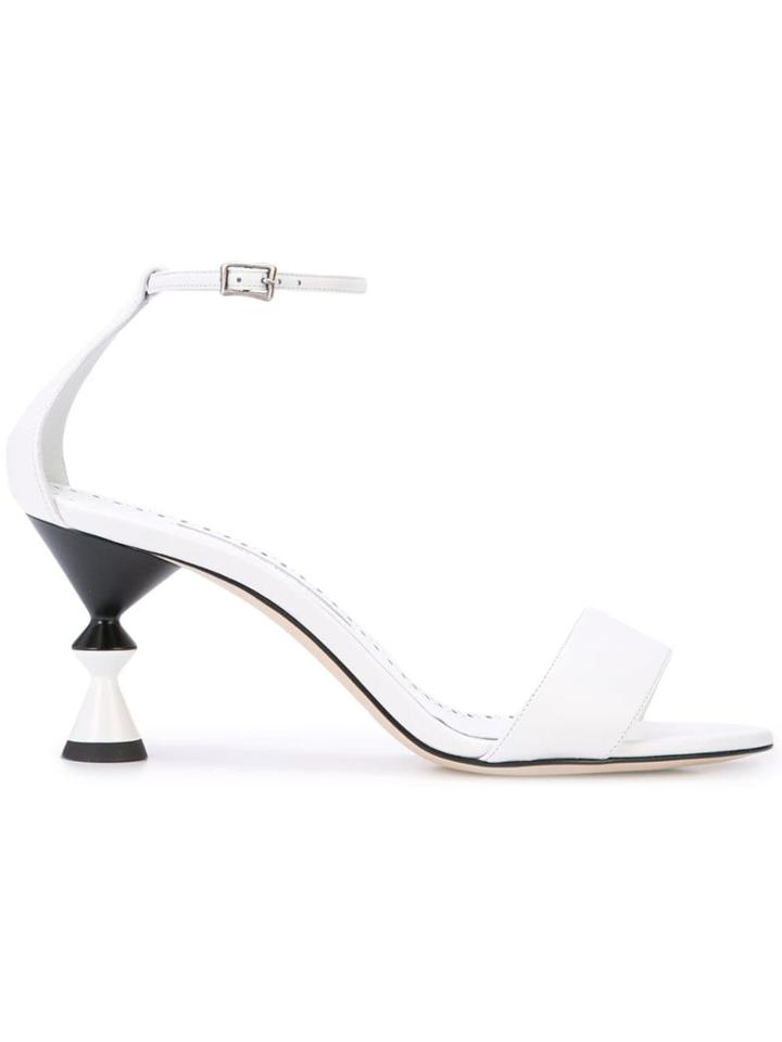 Manolo Blahnik Leda Sandals - White