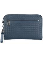 Bottega Veneta Intrecciato Document Holder - Blue