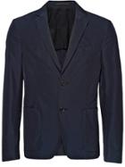Prada Technical Poplin Single-breasted Jacket - Blue