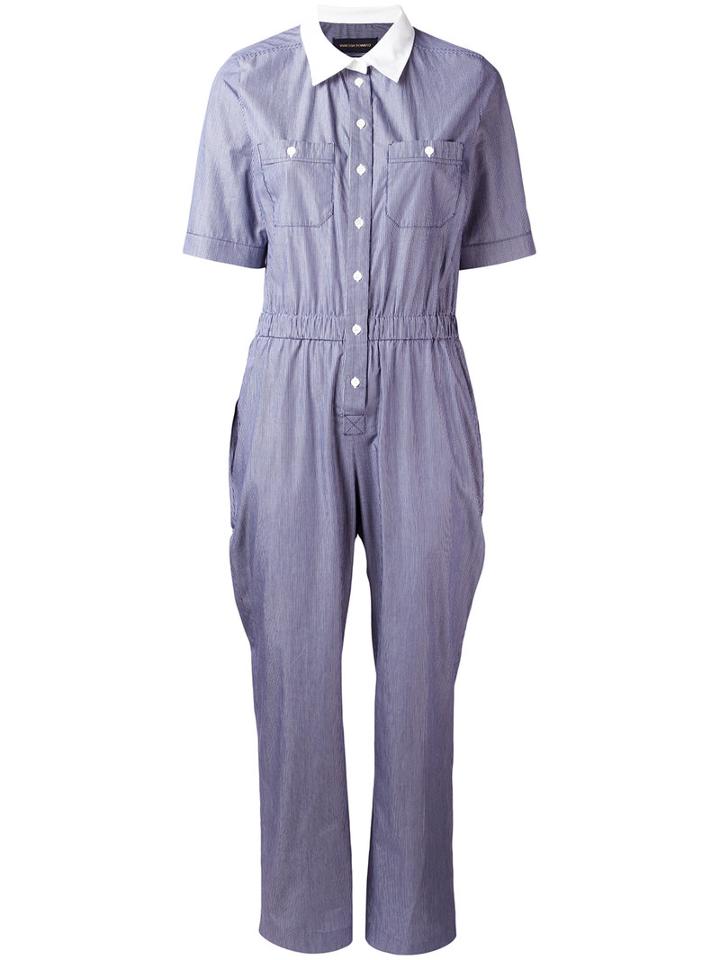 Vanessa Seward - Combinaison Downtown Jumpsuit - Women - Cotton - 40, Women's, Blue, Cotton