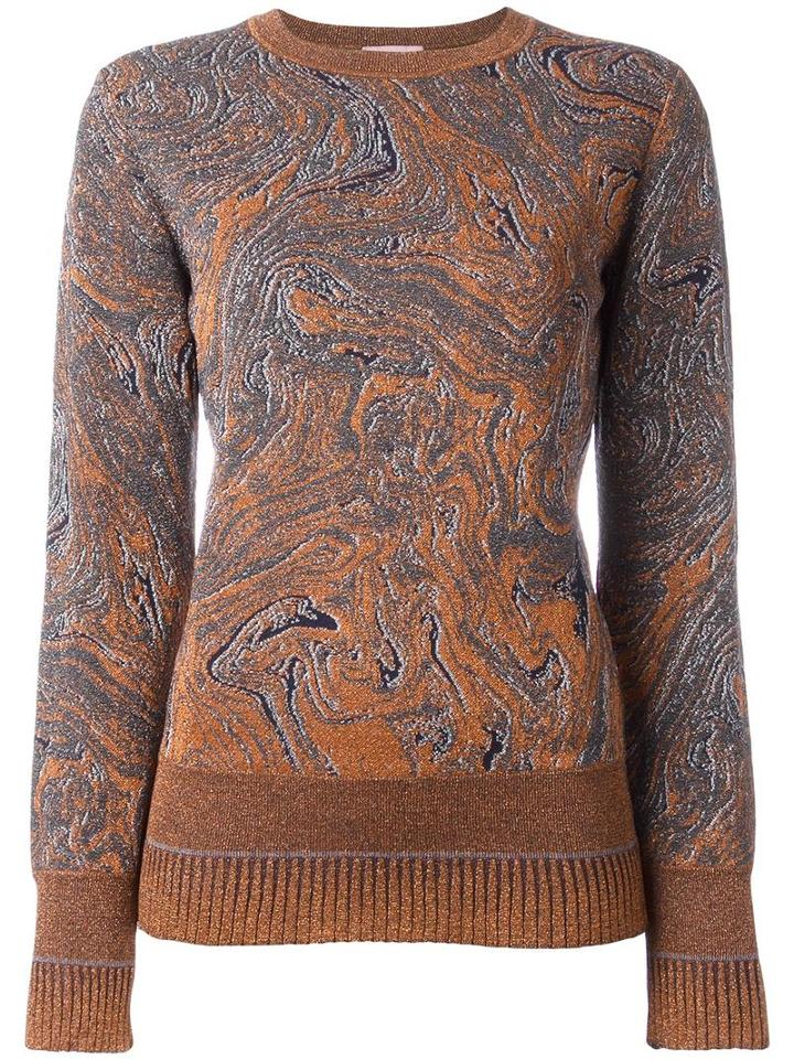 Lanvin - Marbled Design Jumper - Women - Polyamide/polyester/spandex/elastane/viscose - M, Grey, Polyamide/polyester/spandex/elastane/viscose