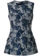 Stella Mccartney Floral Print Top - Blue