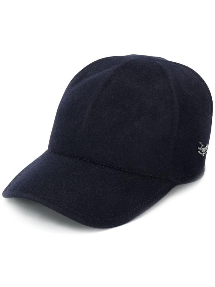 Ermenegildo Zegna Logo Plaque Cap - Blue