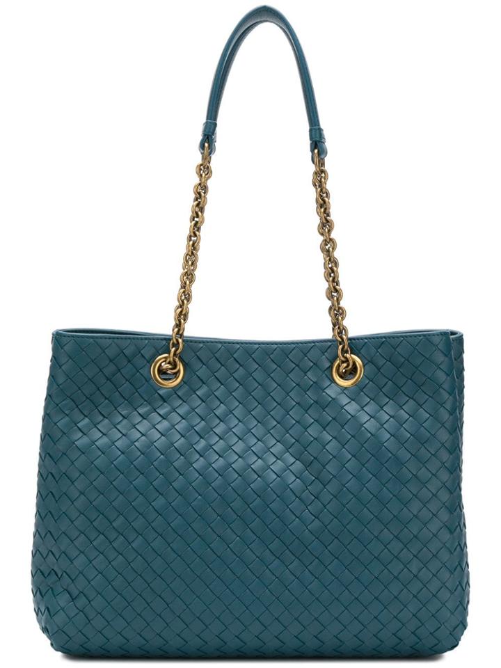 Bottega Veneta Borsa Sp Intrecciato Nappa/nap - Blue