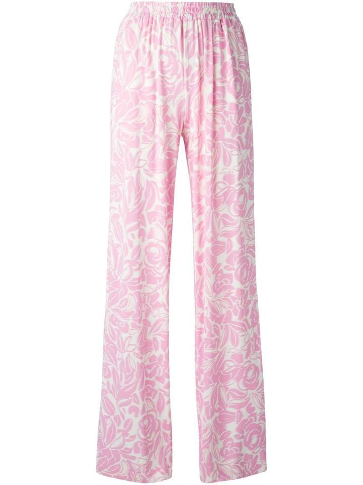 Blumarine Rose Print Trousers