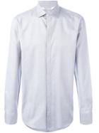 Neil Barrett Live And Let Live Denim Shirt - Blue