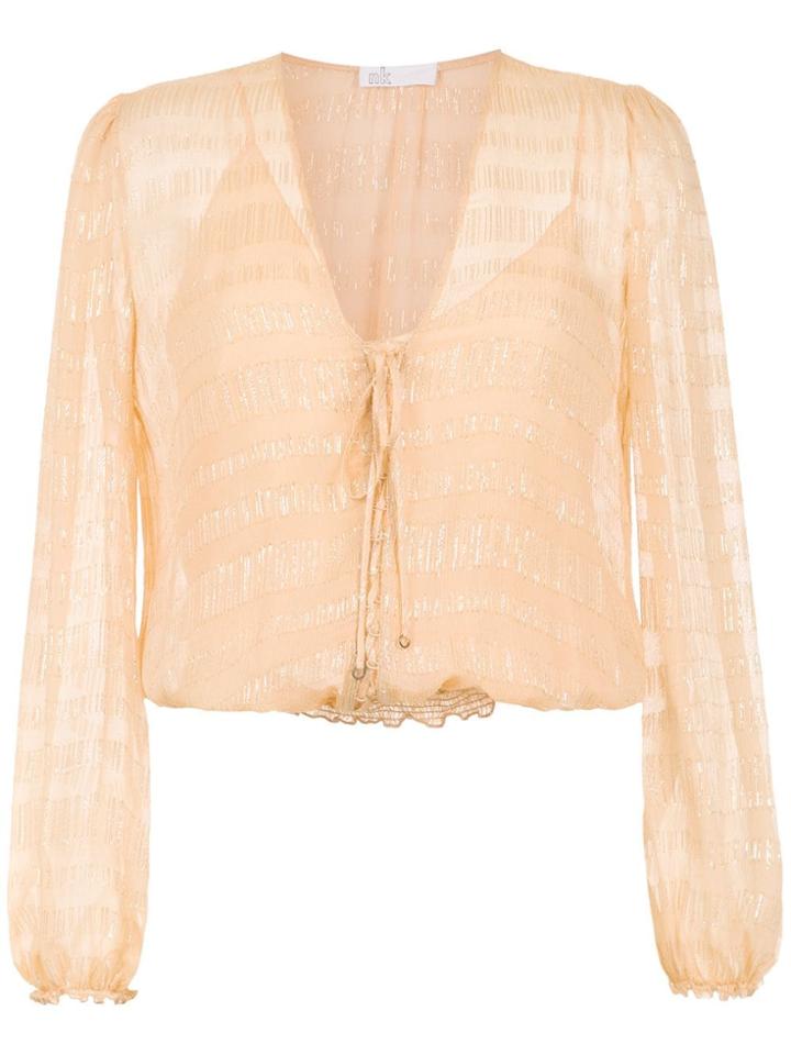 Nk Cropped Blouse - Orange