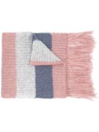 Alysi Fringed Scarf - Pink & Purple