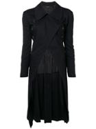 Comme Des Garçons Vintage Double Breasted Asymmetric Coat - Black