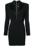 Balmain Tuxedo Mini Dress - Black