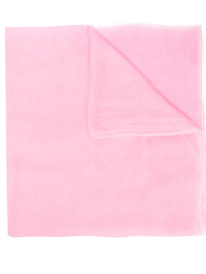 Faliero Sarti Frayed Edges Scarf - Pink