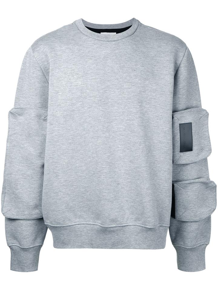 Public School Sleeve Detail Sweatshirt - Grey